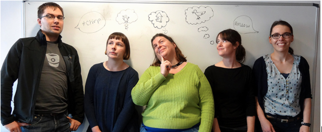 The team, from left to right: Dmitrijs Milajevs, Shauna Concannon, Pollie Barden, Sophie McDonald, and Katja Knecht